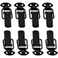 Miniatyrbild 1 av 5: Spännlås 8 st Lever Lock Box Clasp Rostfritt Stål Clasp Hasp Back Hook Clamp Metall Hårdvara Lås Switch Lås För Case Box Verktygslåda