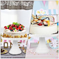 Miniatyrbild 3 av 5: Tårtställ D Display Rack Bröllop Rått Tårtfat Dessert Tårtverktyg P