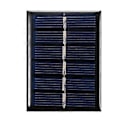 Miniatyrbillede 1 af 5: 0,3W 3V Mini Solpanel Polykrystallinsk Silicium Lille Solcelle DIY Vandtæt Camping Bærbar Strøm Solpanel Kompatibel til Legetøj Lys Lampe Ventilator