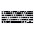 Miniatyrbild 1 av 3: Tangentbordsskydd för MacBook Font Matching Vattentätt Dammtätt Silikontangentbordsskydd Svart 20 US Version 13air (A2337)