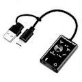 Pikkukuva 3 / 5: Ulkoinen äänikortti USB2.0 Type C Stereo Mikrofoniadapteri Ammattimainen Muunnin Kannettavalle Tietokoneelle Kuulokkeille PC Kaiuttimelle