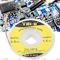 Miniatyrbillede 3 af 4: 1,5 m 3,0 mm BGA loddevæge aflodningsfletningstråd PCB loddefjerner