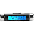 Miniatyrbillede 4 af 5: Auto LCD Digital Clip Termometer Ur Digitalt LED Bilur Termometer Køretøjsmonteringsbræt Ur Elektronisk Tid Klimaanlægsventil (blå Bac
