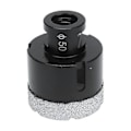 Miniatyrbillede 1 af 5: Vakuumloddet Diamant Borekrone Bor Hul Sav Åbner til Marmor M14 Sort 50mm