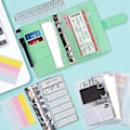 Miniatyrbillede 3 af 5: Budt Binder Sæt - 28 Dele Budt Binder, Min Sparebinder, Kontantkuvert Til Budt Og Fina