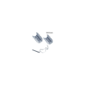 Miniatyrbilde 2 av 5: 100x Rustfrie metall drivhusglassklemmer 1,2 mm tykk type W-Fei Yu