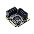Miniatyrbillede 4 af 5: PCI-e PCI til 2 porte SATA 3.0 konverter SSD HDD SATA3 controller udvidelseskort SATA multiplikator kort
