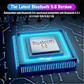 Pikkukuva 3 / 5: Bluetooth-sovitin NFC BT5.0 langaton audiovastaanotin-lähetin 3,5 mm:n liitin AUX 2 stereoa äänentoisto kaiuttimille ja kuulokkeille