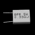 Pikkukuva 5 / 5: 10 kpl 0.33R 5 W 5% Sementtivastus 0.33R 0.33Ohm Induktiivinen vastus BPR
