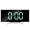 Miniatyrbild 1 av 5: Digital Väckarklocka, 7 tums Böjd Dimbar LED-skärm Digital Klocka för Barns Sovrum, Grön Stor Sifferklocka, Smart Väckarklocka, Snooze-funktion, 12/