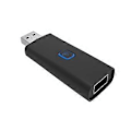 Miniatyrbilde 1 av 5: USB Dongle Håndtak Konverter Bærbar Kontroller Konverter Plug and Play Spilltilbehør for Switch PC