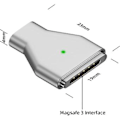 Pikkukuva 2 / 5: 140 W USB C - magneettinen 3 -lataussovitin, yhteensopiva Pro 2023:lle (m2, 14/16 tuumaa), 2022:lle (m2)
