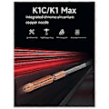 Miniatyrbild 3 av 5: Högflödesutskrift Uppgraderat Munstycke K1C Krom Zirkonium Kopparmunstycke för K1 Max V3 3D-skrivare Hot End-0.4mm