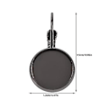 Miniatyrbilde 3 av 3: 20 stk. Bezel Anheng Brett Base Øredobber Innstillinger Brett Øredobber Kroker Med Bezel Brett Øredobber Anheng Emner