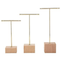 Miniatyrbilde 1 av 5: 3-delt Mote T-bar Smykkevisningsstativ Holder Henge