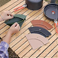 Miniatyrbillede 3 af 5: PU Læder Kaffefilter Papir Opbevaringstaske til Kaffedrypper Vandtæt Kaffefilter Holder Pose Campingudstyr, B