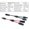 Miniatyrbilde 2 av 5: 2 stk Y-gren Parallellkobling 30A 1000V Elektrisk Solcellekoblingskabel
