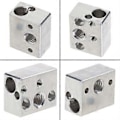 Miniatyrbild 2 av 5: 3D-skrivardelar V6 Värmeblock Aluminiumblock Till J-head Hotend Extruder Hotend Värmeblock Aluminium