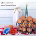 Miniatyrbilde 2 av 5: 4 stk. silikon eggkopper i moderne design holdere sett servering kjøkken kokte egg frokost (tilfeldig C