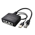 Miniatyrbilde 1 av 5: Rj45 Nettverks Splitter Adapter Hann 1 Dra 3 1000Mbps Høyhastighets Grensesnitt Nettverksdistributør Adapter
