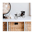 Pikkukuva 2 / 5: Nukke Retro Pyörä Rauta Rative Ycle Ycle Veistos Ajoneuvo Colle