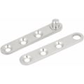 Miniatyrbillede 5 af 5: 60mm x 11mm x 9mm Rustfrit Stål 360 Graders Roterende Dør Pivot Hængsel 5stk