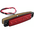 Miniatyrbillede 5 af 5: 10 Side Markering Lamper 12V 6SMD LED Forreste Bagerste Markering Lys til Trailer Lastbil Campingvogn Camper Van Lastbil Bus Båd Traktor Motor Rød
