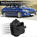 Miniatyrbillede 2 af 5: Blæsermotor Modstand, 6441.s7 Varmeblæsermotor Modstand Blæser Modstand Passer Kompatibel med 307 407