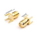 Miniatyrbillede 5 af 5: 10 stk. SMA hun jack lodde PCB-kortmontering RF-stik lige adapter