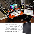 Miniatyrbild 4 av 4: 24 st Akustikskumskivor, Studio Kilplatta, Akustikskum Ljudisolerad Pyramid Studio Behandling Vägg