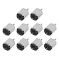Miniatyrbillede 1 af 4: 10 stk. Mini Elektrisk Motor Høj Hastighed Lav Støj Lille DC Motorer til Hobby DIY Legetøj Biler Sort