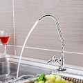 Miniatyrbilde 1 av 5: 1/4'' Sinklegering Kjøkkenkran Krom Omvendt Osmose RO Drikkevannsfilter