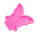 Miniatyrbilde 4 av 5: Blank Butterfly Kam Epoxy Resin Form Hår Smykker Hårplekter Silikonform DIY Håndverk Ornamenter Støpeverktøy