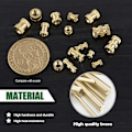 Pikkukuva 2 / 5: Kierteinen sisäkierre M2 M3 M4 M5 Messinki kierteitetyt holkit 3d-tulostukseen 330 kpl