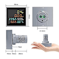 Miniatyrbild 3 av 5: 6 I 1 Ac250-450v Elektronisk Wattimmätare Spänning Ström Effekt