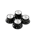 Miniatyrbilde 2 av 5: 2 Tone 2 Volum Knotter Gitar Kontroll Sølv Hatt Klokke Topp Potensiometer C