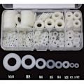 Miniatyrbillede 3 af 5: Nylon Vaskemaskine Plastafstandsstykke M2 M2.5 M3 M4 M5 M6 M8 M10 Flad Vaskemaskine Rund 520Stk
