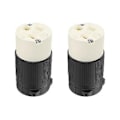 Miniatyrbilde 3 av 5: 2-pakning Nema 5-15r Ledningskontakt Uttak Fe Plugg Erstatningsledning Uttak 15 Amp 125