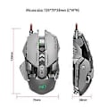 Miniatyrbilde 4 av 5: Ergonomisk Kablet Spillmus med Kul Lysende Cursor, Elektroniske Deler for Venner, Folk, PC, Dataspill CF LOL