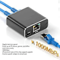 Miniatyrbilde 3 av 5: Gigabit Ethernet Splitter 1 til 2 1000Mbps RJ45 LAN Internett Splitter for ComputerHub Switch Router Digital TV