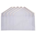Miniatyrbild 1 av 5: 20 st/set Varmprägling Tryckpapper Kuvert Transparent Papperskuvert Bröllopsbrev Inbjudan