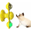 Miniatyrbild 1 av 5: Vindkvarn Kattleksak med Led-boll och Catnip-boll, Kattskivspelare Retande Interaktiv Leksak, Rolig Kattunge Vindkvarnboll, Massage Repning Killa