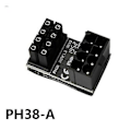 Pikkukuva 4 / 5: Gpu Vga Atx 8 Pin/6 Pin Naaras-Uros 180 Asteen Kulmaliitin Virtasovitin Kortti Pöytäkoneelle I