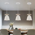 Pikkukuva 2 / 4: 2 kpl riippuvalaisin Creative Chandelier Shade Modern Simple Hanging Ceiling Lamp White