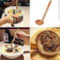 Miniatyrbild 3 av 5: Japansk 8,5 tum Ramen Handgjord Träslev Trä 10 st