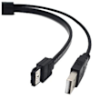 Miniatyrbilde 2 av 4: 2,5 tommers diskstasjon Sata 22pin til Esata Data Usb Ed-kabeladapter optimalisert for SSD