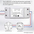 Miniatyrbillede 5 af 5: WiFi Smart Switch Relæ Universal Afbryder Timer APP Trådløs Fjernbetjening Automation Virker med Alexa Home