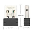 Miniatyrbilde 5 av 5: 10 stk. USB WiFi-adapter Trådløst nettverkskort Lan-kort 2,4 GHz Driverfri WiFi6-mottaker 802.11ax for PC Bærbar PC Win 7 8 10 11