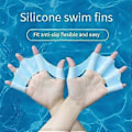Miniatyrbillede 5 af 5: Silikone Svømmehandsker til Svømmere Begyndere Svømmere Freestyle Palm Træner til Svømmeentusiaster Pink L