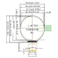 Miniatyrbillede 3 af 5: 1.28 Tommer IPS LCD Skærm Farverig LCD Rund 240x240 Skærm HD Ips LCD GC9A01 Driver
